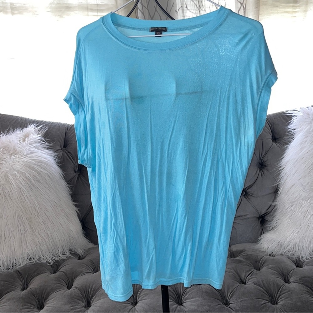 Coco + Carmen Light Blue Short Sleeve Tee